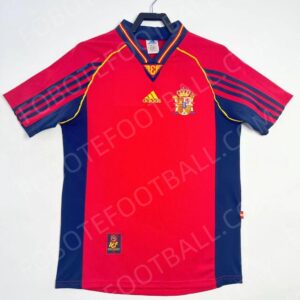 1998 Spain Home Retro Football Jersey