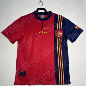 1996 Spain Home Retro Football Jersey