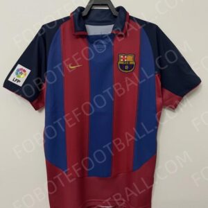 03/04 Barcelona Home Retro Football Jersey