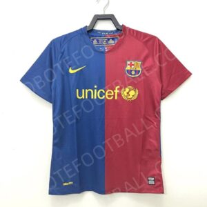 08/09 Barcelona Home Retro Football Jersey