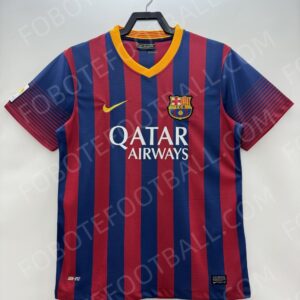 13/14 Barcelona Home Retro Football Jersey
