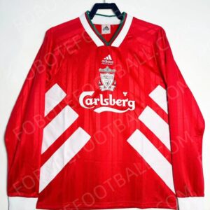 93/95 Liverpool Home Retro Football Jersey Long sleeves