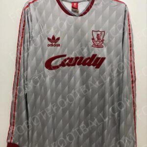 89/91 Liverpool Away Retro Football Jersey Long sleeves