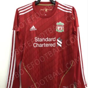 2010 Liverpool Home Retro Football Jersey Long sleeves