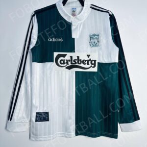 95/96 Liverpool Away Retro Football Jersey Long sleeves
