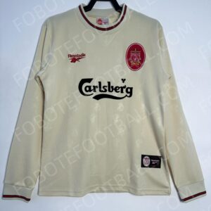 96/97 Liverpool Away Retro Football Jersey Long sleeves