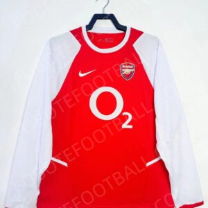 02/04 Arsenal Home Retro Football Jersey Long sleeves