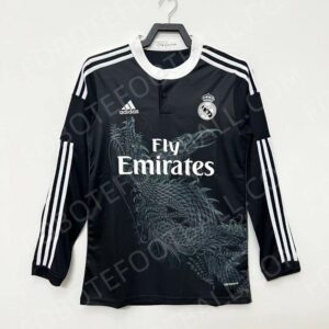 14/15 Real Madrid 2nd Away Retro Football Jersey Long sleeves