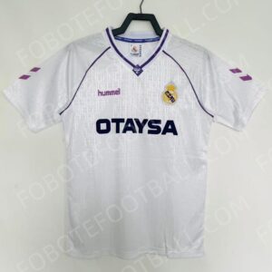90/92 Real Madrid Home Retro Football Jersey