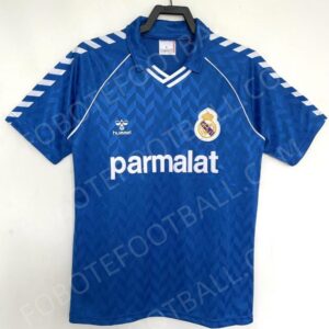 86/87 Real Madrid Away Retro Football Jersey