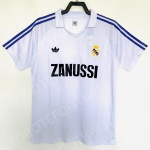 84/85 Real Madrid Home Retro Football Jersey