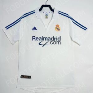 01/02 Real Madrid Home Retro Football Jersey
