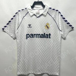 86/87 Real Madrid Home Retro Football Jersey