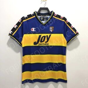 01/02 Parma Calcio 1913 Home Retro Football Jersey