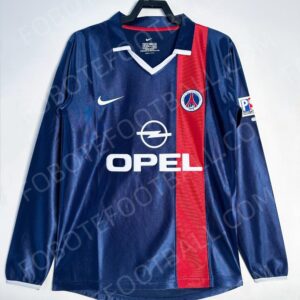 01/02 PSG Home Retro Football Jersey Long sleeves