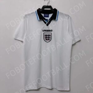 1996 England Home Retro Football Jersey