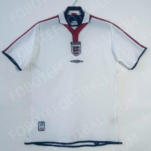 2004 England Home Retro Football Jersey
