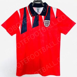 1992 England Away Retro Football Jersey