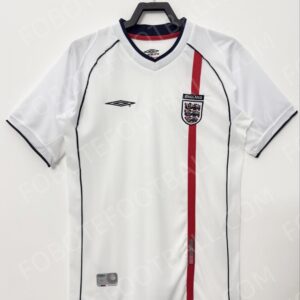 2002 England Home Retro Football Jersey