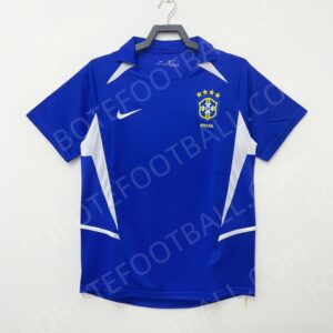 2002 Brazil Away Retro Football Jersey