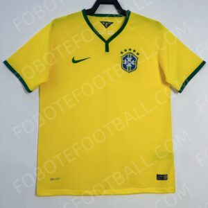 2014 Brazil Home Retro Football Jersey