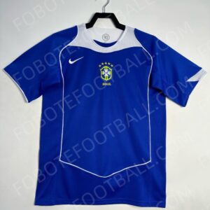 2004 Brazil Away Retro Football Jersey