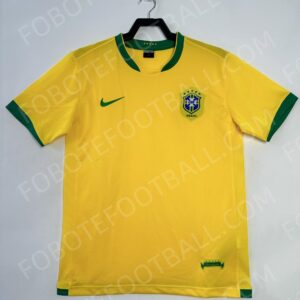 2006 Brazil Home Retro Football Jersey