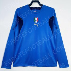 2006 Italy Home Retro Football Jersey Long sleeves