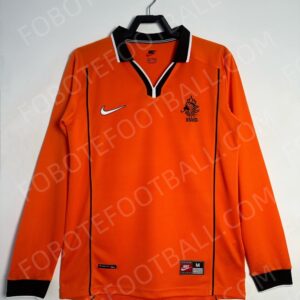 1998 Netherlands Home Retro Football Jersey Long sleeves