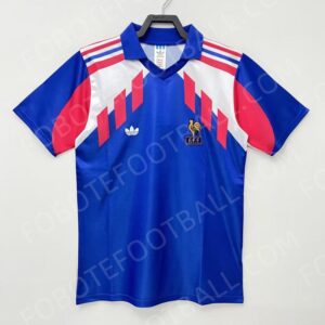 1990 France Home Retro Football Jersey
