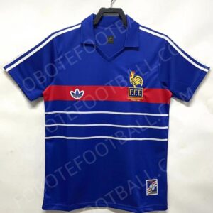 1984 France Home Retro Football Jersey