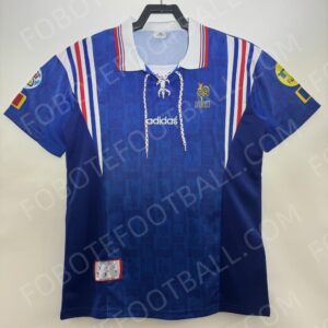 1996 France Home Retro Football Jersey