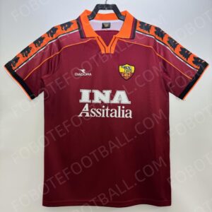 98/99 Roma Home Retro Football Jersey