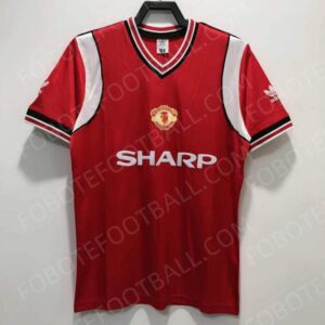 1985 Manchester United Home Retro Football Jersey