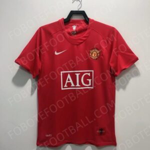 07/08 Manchester United Home Retro Football Jersey