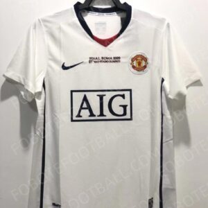 08/09 Manchester United UEFA Away Retro Football Jersey