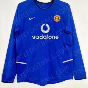 02/04 Manchester United 2nd Away Retro Football Jersey Long sleeves