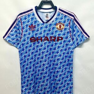 90/92 Manchester United Away Retro Football Jersey