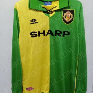 92/94 Manchester United 2nd Away Retro Football Jersey Long sleeves