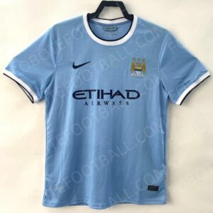 13/14 Manchester City Home Retro Football Jersey
