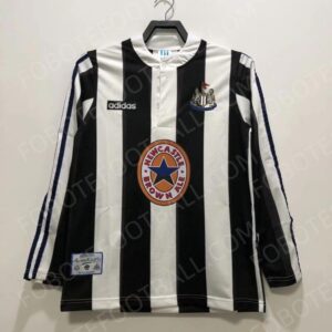 95/96 Newcastle Home Retro Football Jersey Long sleeves
