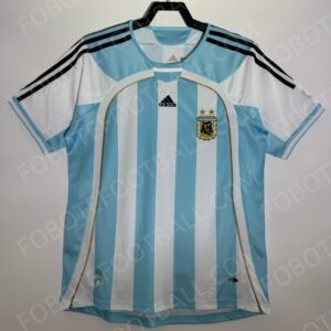 2006 Argentina Home Retro Football Jersey