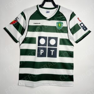 10/02 Lisbon Home Retro Football Jersey Long sleeves and short sleeves