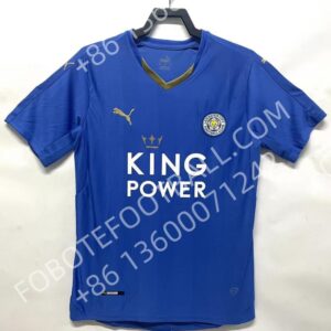 15/16 Leicester City Home Retro Football Jersey