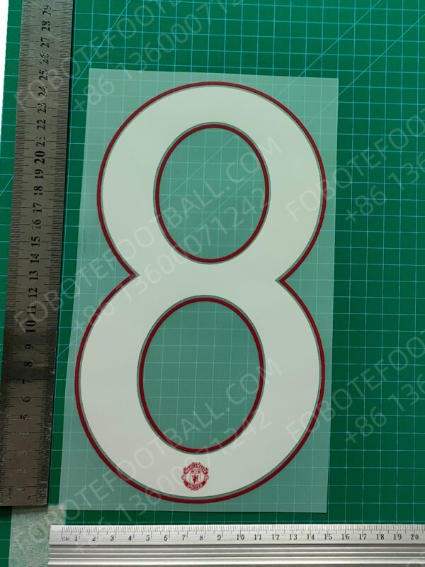 Manchester United UCL 23/24 Away Nameset for Football Shirt Any Name and Number - Image 20