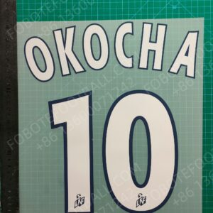 PSG 00/01 Home Retro Player Nameset Printing #10 OKOCHA