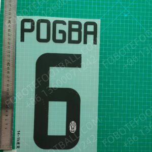 Juventus 14/15 Home Retro Player Nameset for Football Shirt
