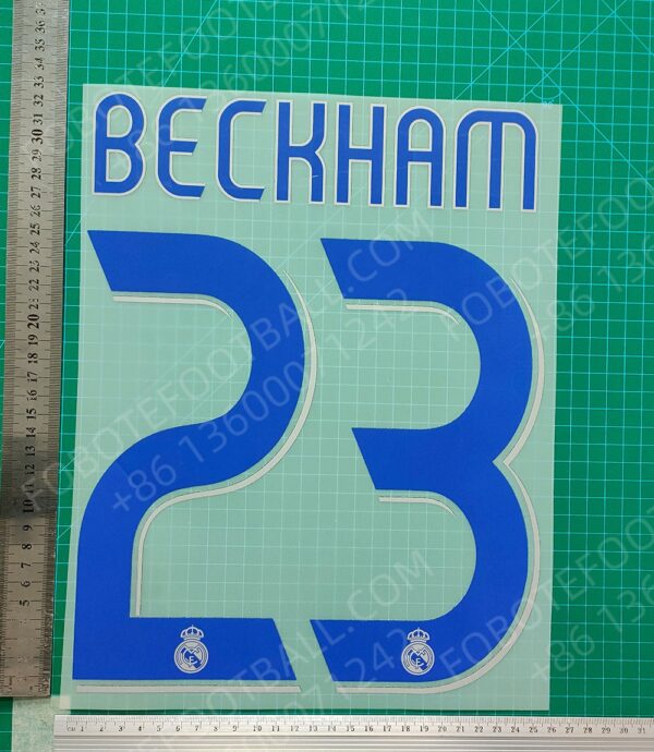 Real Madrid 06/07 Home & Away Retro Player Nameset Printing - Image 5