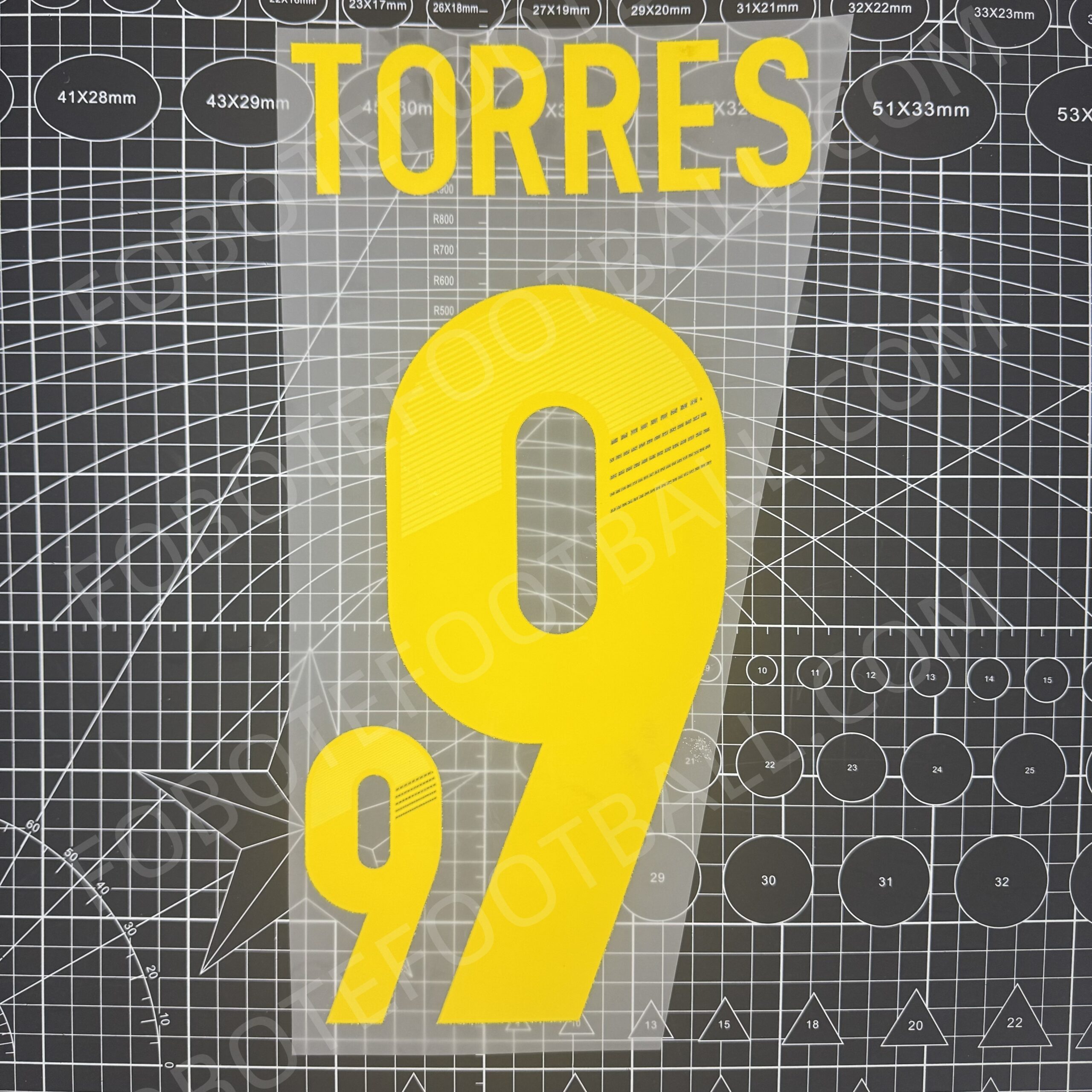 2012 UEFA Euro Spain Home Name Number Set #9 TORRES
