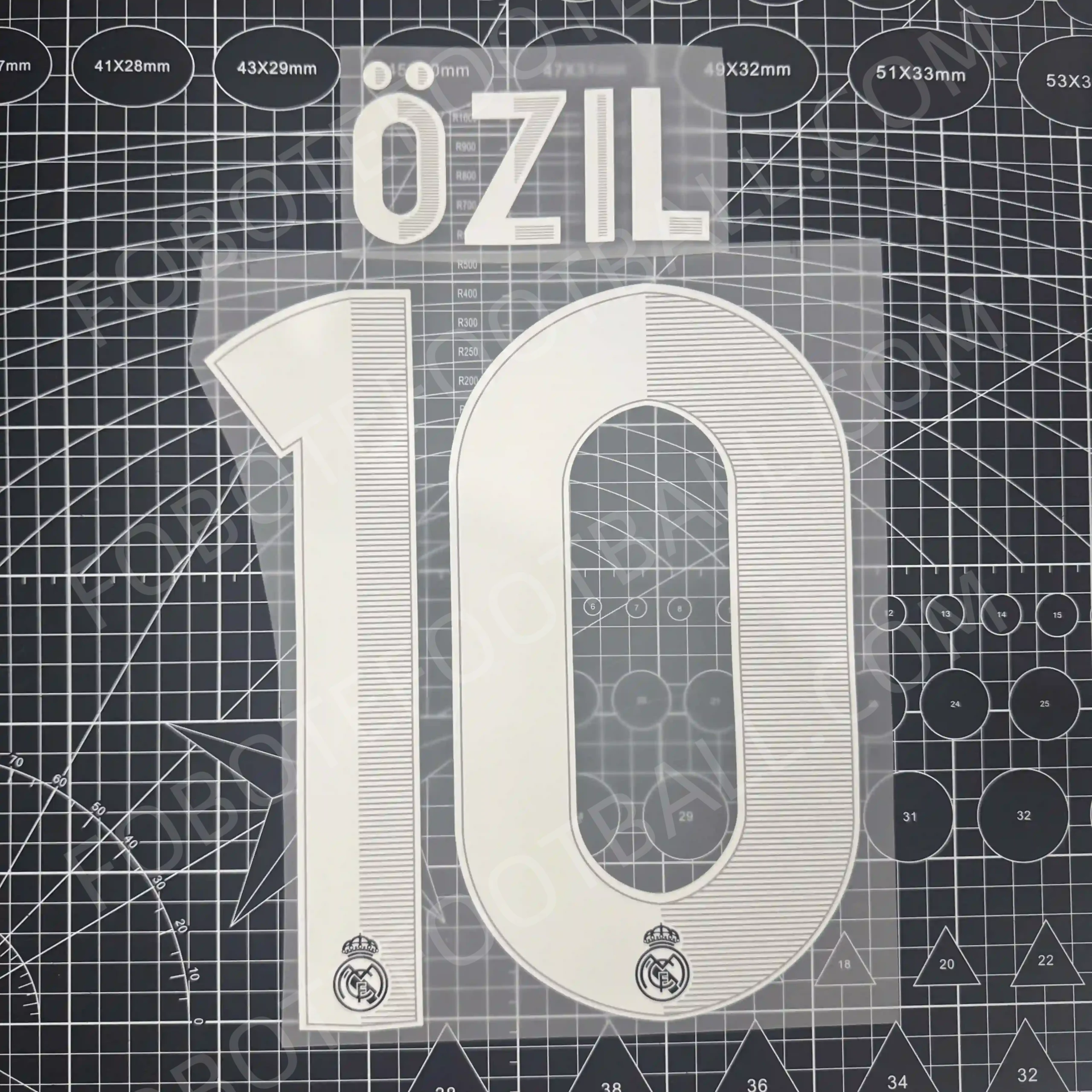 2012-13 Real Madrid Away Number Set #7 RONALDO - Image 5